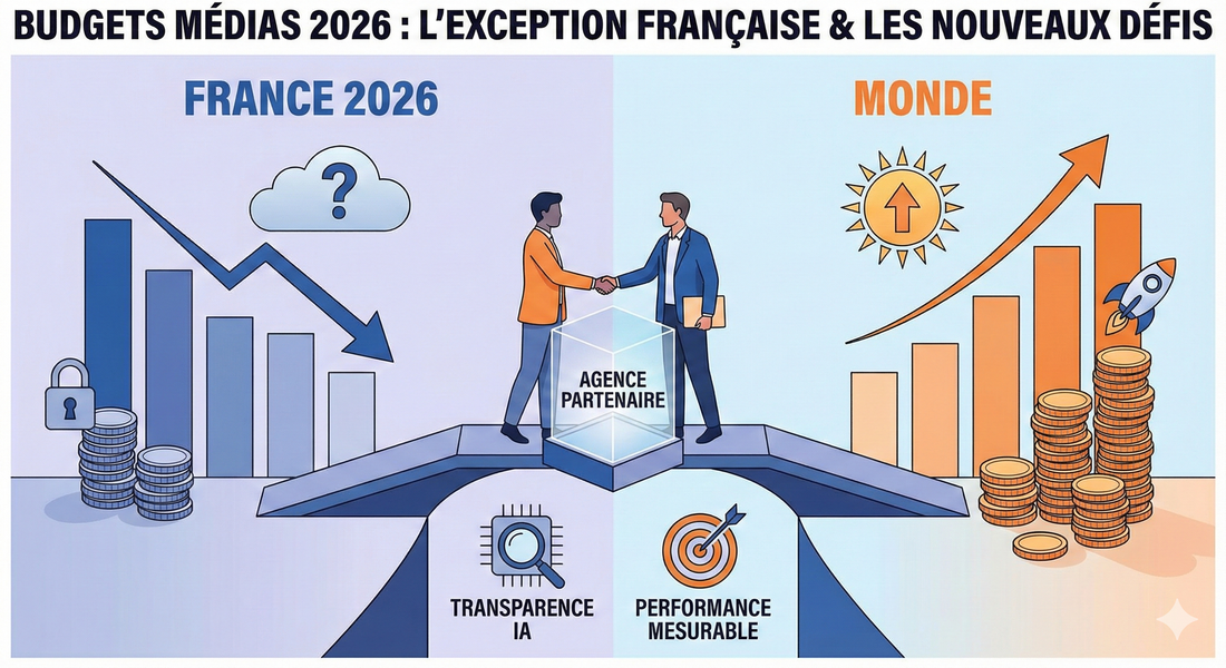 Budgets Médias 2026 : La France à contre-courant et les nouveaux défis de l’agence digitale